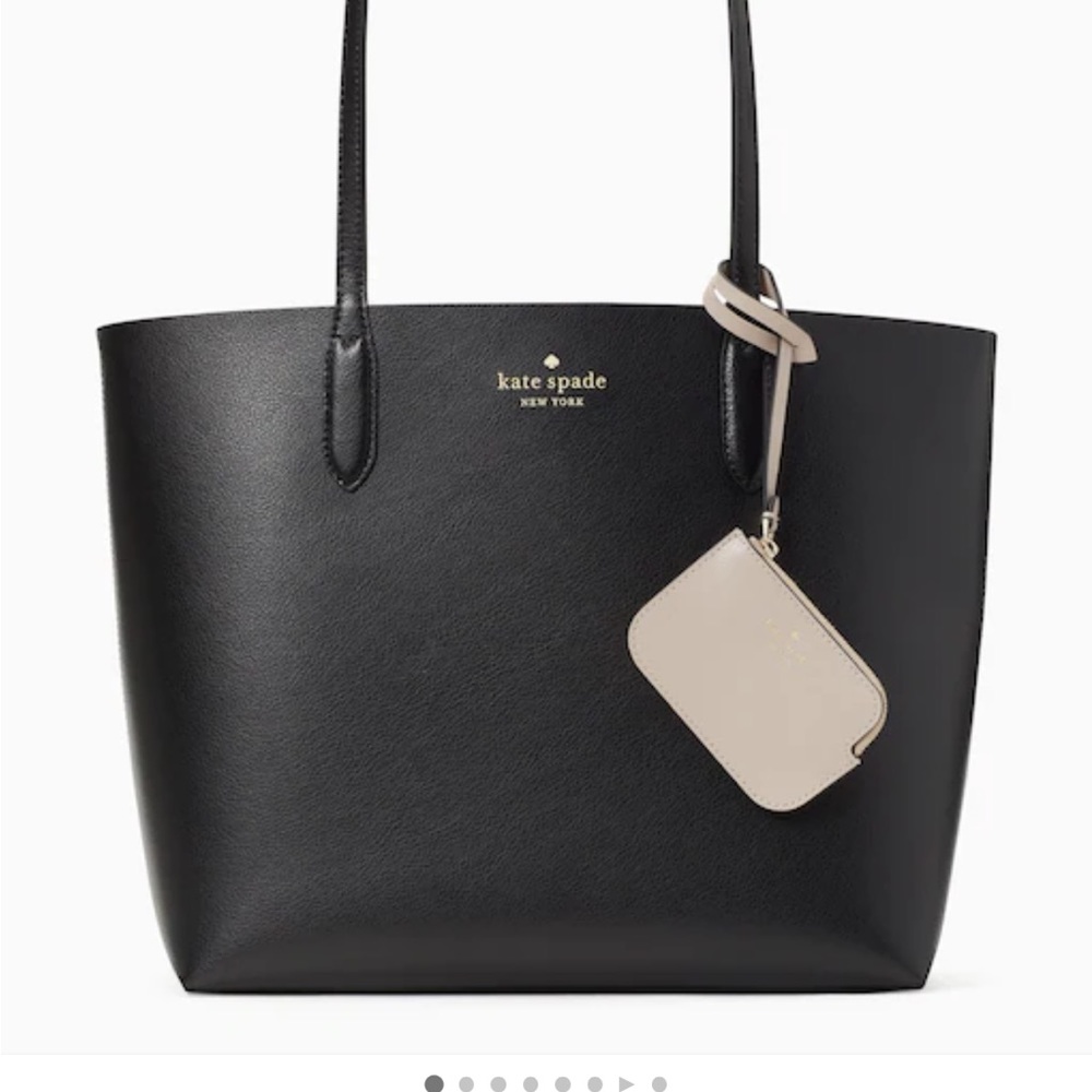 Kate spade black tote bag pre owned condition see photos .